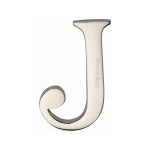 Heritage Brass Letter J  - Pin Fix 51mm